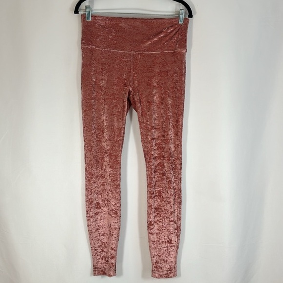 Lululemon Wunder Lounge High-Rise Tight 28" Soft Cranberry Pink Velvet Leggings - Picture 4 of 11